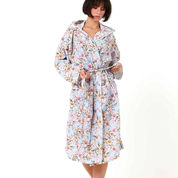 birlik1952 dijital print müslin fabric kimono bathrobe bornoz digital baskı desenli banyo whosale turkish company toptan tekstil textile bridemaid etamin manolya magnolia blossom çiçek