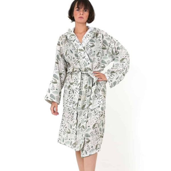 birlik1952 dijital print müslin fabric kimono bathrobe bornoz digital baskı desenli banyo whosale turkish company toptan tekstil textile bridemaid etamin embrodiery art flora bakış yaprak