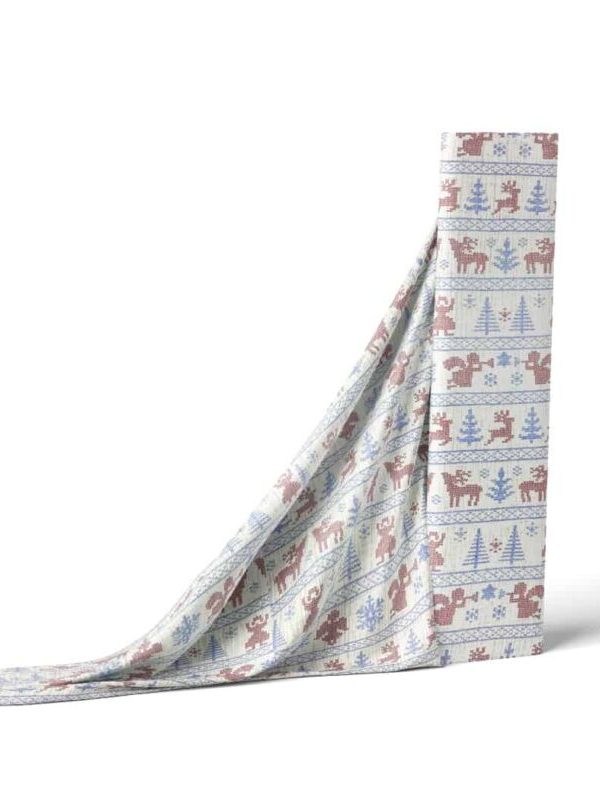 birlik1952 jakarlı 3 kat müslin three layer jaquard swaddle blanket baby crinkle krinkle muslin fabric cotton bedspread christmas noel deer snowflakes 4 gauze
