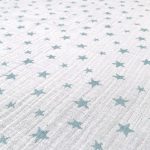 birlik1952 jakarlı 3 kat müslin three layer jaquard swaddle blanket baby crinkle krinkle muslin fabric cotton yıldız star sage yeşil adaçayı