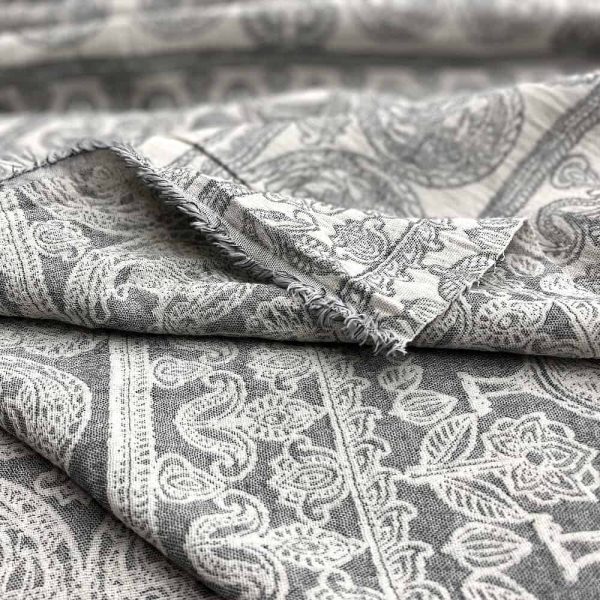 birlik1952 jakarlı 3 kat müslin three layer jaquard swaddle blanket baby crinkle krinkle muslin fabric cotton bedspread fil şal horoz rooster cotton fabric grey