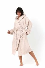birlik1952 bornoz havlu towel fabric havlu kumaş lunanino banyo bornoz bathrobe whosale toptan kumaş bej bejie vizon