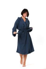 birlik1952 towel fabric havlu kumaş lunanino banyo bornoz bathrobe whosale toptan kumaş indigo blue mavi