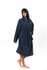 birlik1952 towel fabric havlu kumaş lunanino banyo bornoz bathrobe whosale toptan kumaş indigo blue mavi