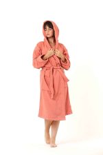 birlik1952 towel fabric havlu kumaş lunanino banyo bornoz bathrobe whosale toptan kumaş terracota kiremit