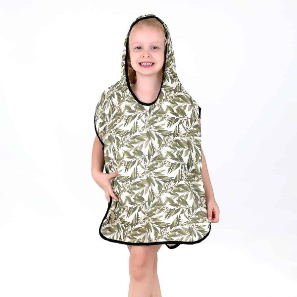 birlik1952 bebek çocuk dijital baskı digital print panço 2 kat gauze layer müslin muslin baby child bathrobe poncho lemon blossom limon