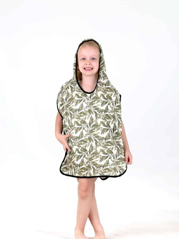 birlik1952 bebek çocuk dijital baskı digital print panço 2 kat gauze layer müslin muslin baby child bathrobe poncho lemon blossom limon