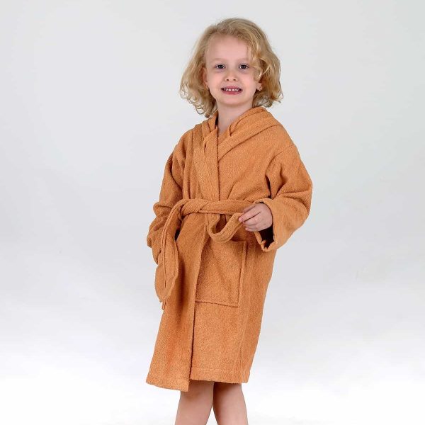 birlik1952 bebek çocuk müslin harvlu bornoz çift taraflı bathrobe towel turkish lunanino