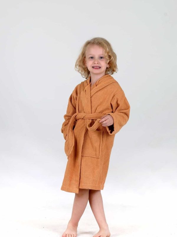 birlik1952 bebek çocuk müslin harvlu bornoz çift taraflı bathrobe towel turkish lunanino
