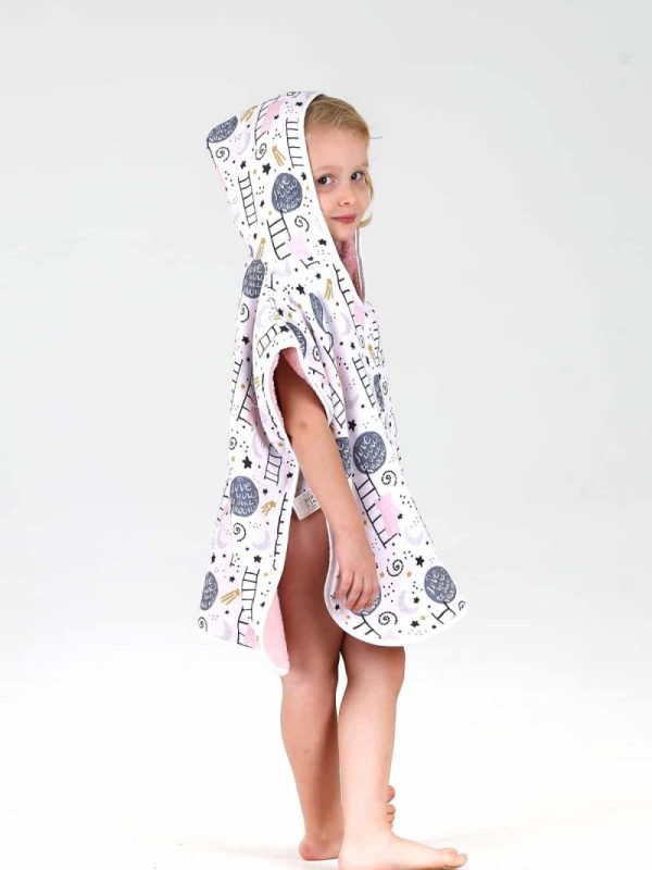 birlik1952 bebek çocuk müslin harvlu panço poncho pancho çift taraflı bathrobe towel turkish whosale ladder merdiven