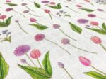 birlik1952 baby child müslin digital print dijital baskı kumaş muslin fabric whosale toptan battaniyesi swaddle blanket allium gladiator tulip lale