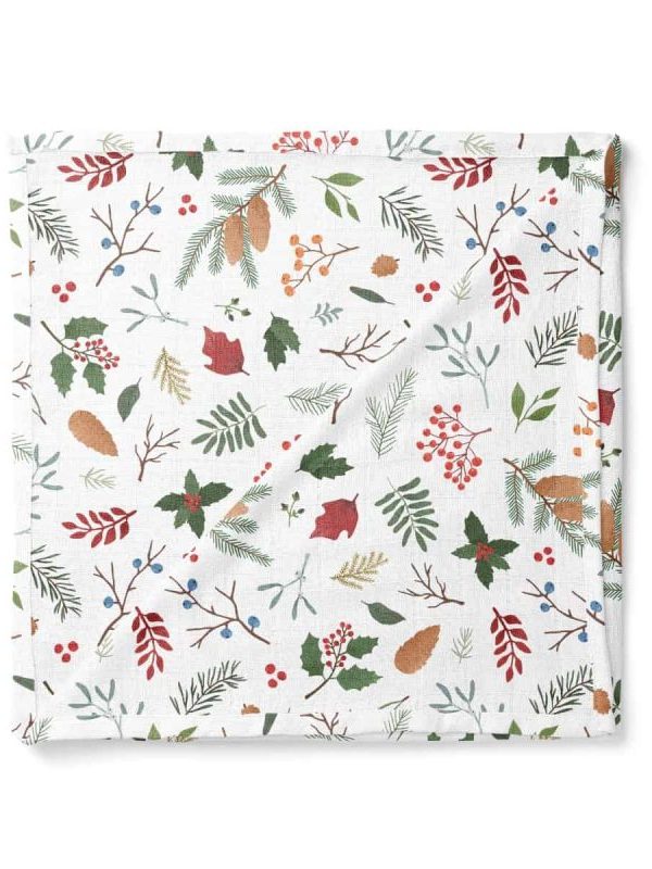 birlik1952 baby child müslin digital print dijital baskı kumaş muslin fabric whosale toptan battaniyesi swaddle blanket christmas tree icons