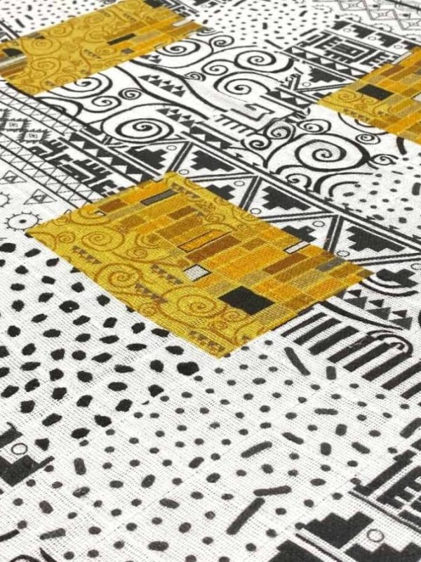 birlik1952 baby child müslin digital print dijital baskı kumaş muslin fabric whosale toptan battaniyesi swaddle blanket gustav klimt paintart