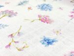 birlik1952 baby child müslin digital print dijital baskı kumaş muslin fabric whosale toptan battaniyesi swaddle blanket hydrangea ortanca blossom flower