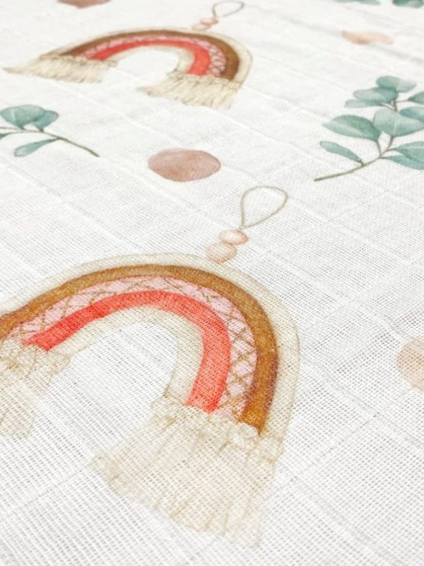 birlik1952 baby child müslin digital print dijital baskı kumaş muslin fabric whosale toptan battaniyesi swaddle blanket makrome macrame