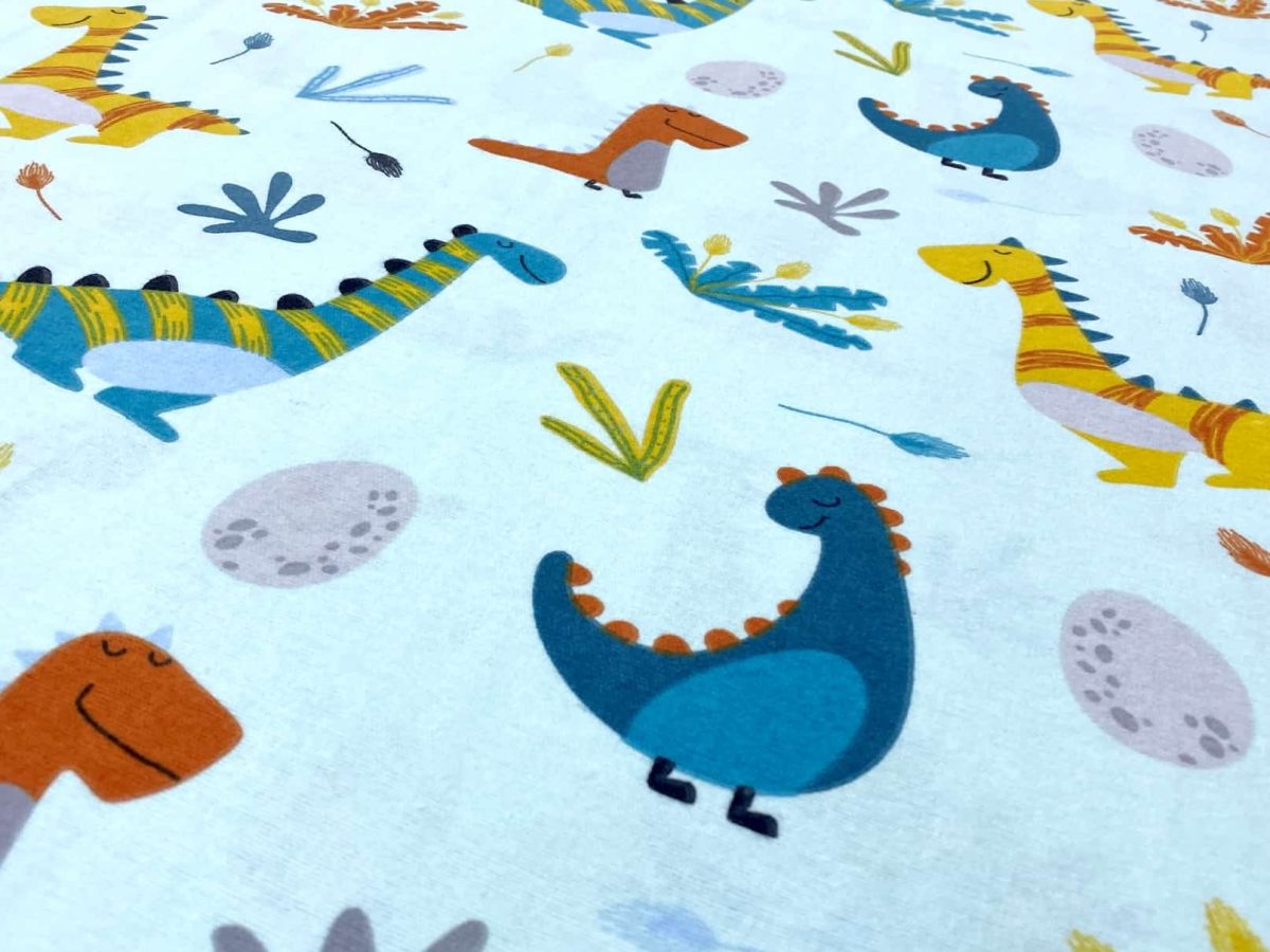 birlik1952 flanel pazen pamuklu kumaş fabric whosale tekstil toptan cotton dinozor dino renkli