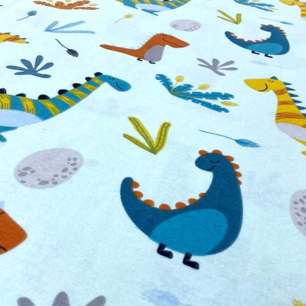birlik1952 flanel pazen pamuklu kumaş fabric whosale tekstil toptan cotton dinozor dino renkli