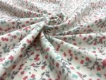 birlik1952 flanel pazen swaddle fabric whosale cotton flannel kumas pijamalık pijama pajamas kumaş çıtır çiçek flowers beyaz kiremit