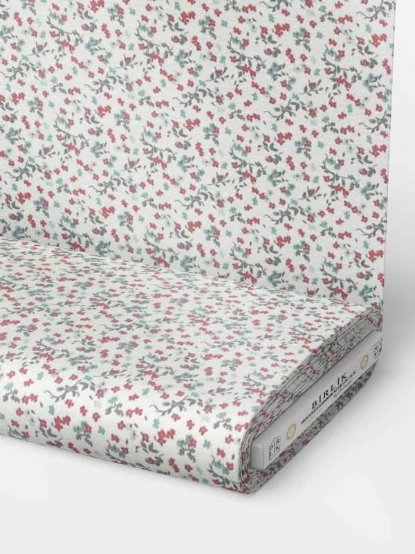 birlik1952 flanel pazen swaddle fabric whosale cotton flannel kumas pijamalık pijama pajamas kumaş çıtır çiçek flowers beyaz kiremit