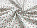 birlik1952 flanel pazen swaddle fabric whosale cotton flannel kumas pijamalık pijama pajamas kumaş çıtır çiçek flowers beyaz pembe
