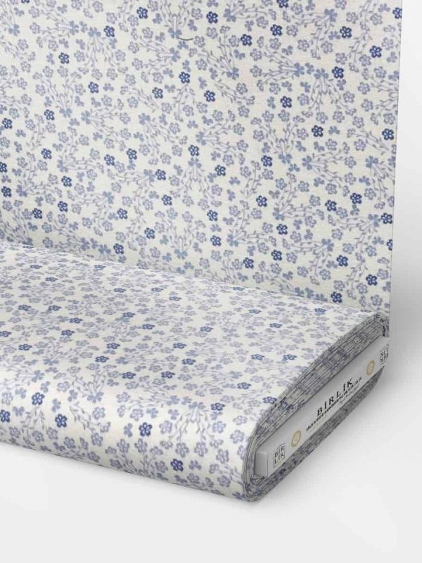 birlik1952 flanel pazen swaddle fabric whosale cotton flannel kumas pijamalık pijama pajamas kumaş çıtır çiçek flowers sarmaşık mavi