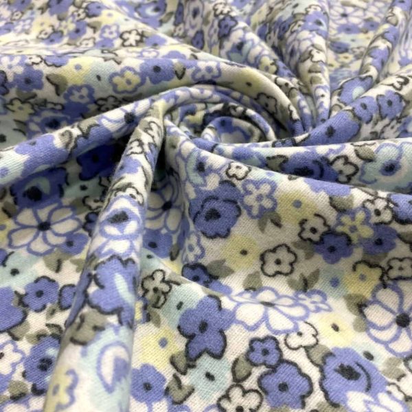 birlik1952 flanel pazen swaddle fabric whosale cotton flannel kumas pijamalık pijama pajamas kumaş çıtır çiçek flowers sarmaşık eflatun sarı