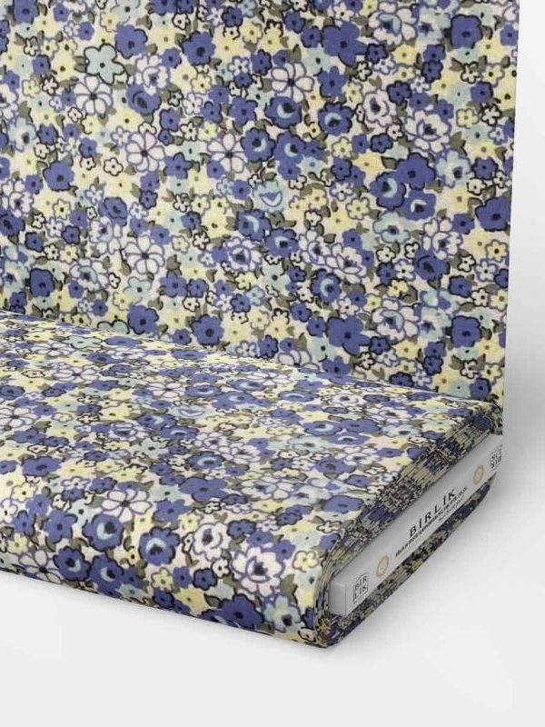 birlik1952 flanel pazen swaddle fabric whosale cotton flannel kumas pijamalık pijama pajamas kumaş çıtır çiçek flowers sarmaşık eflatun sarı