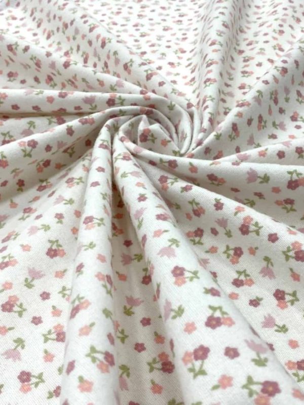 birlik1952 flanel pazen swaddle fabric whosale cotton flannel kumas pijamalık pijama pajamas kumaş çıtır çiçek flowers violet