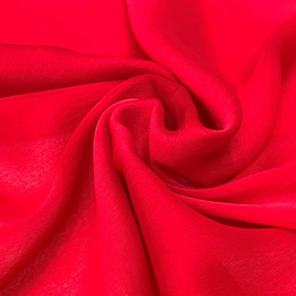 birlik1952 janjan şifon kumaş fabric elbiselik şallık kumaş toptan whosale tekstil kırmızı