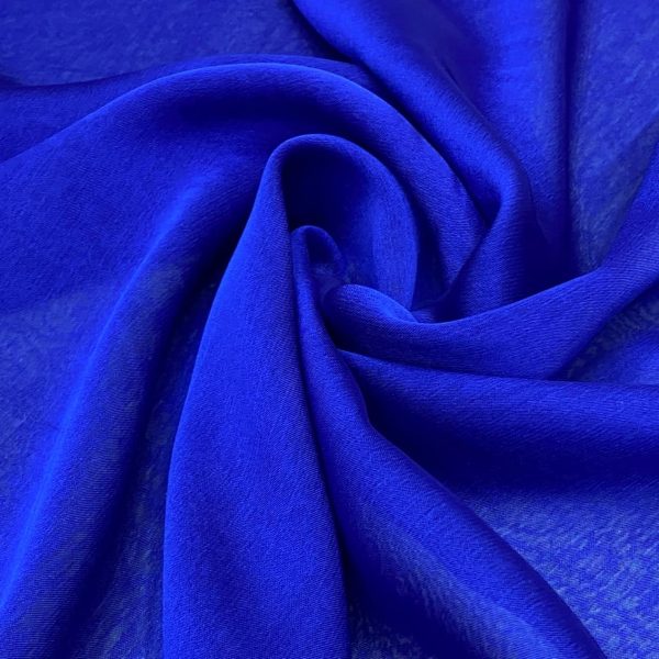 birlik1952 janjan şifon kumaş fabric elbiselik şallık kumaş toptan whosale tekstil saks mavi
