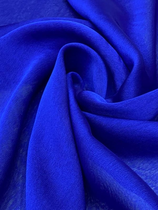 birlik1952 janjan şifon kumaş fabric elbiselik şallık kumaş toptan whosale tekstil saks mavi