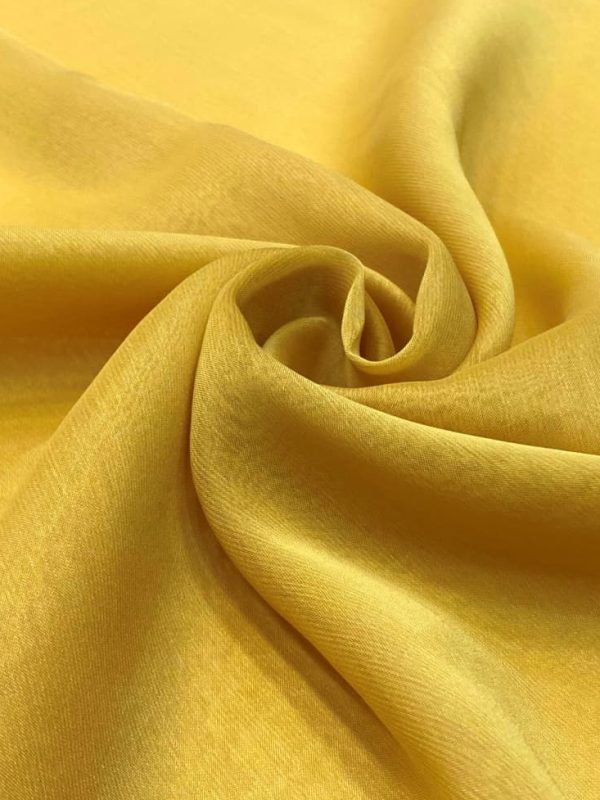 birlik1952 janjan şifon kumaş fabric elbiselik şallık kumaş toptan whosale tekstil sarı yellow