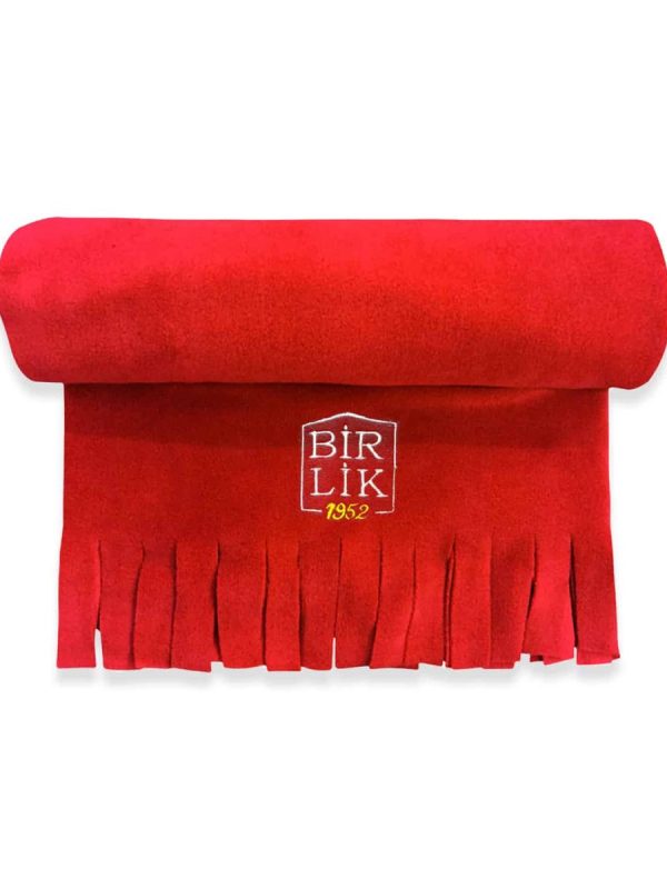 birlik1952 polar şal shawl cafe restaurant pastane restoran otel kafe kurumsal baskılı nakışlı embrodiery art logolu trademark kumaş fabric whosale promotion promosyon kırmızı