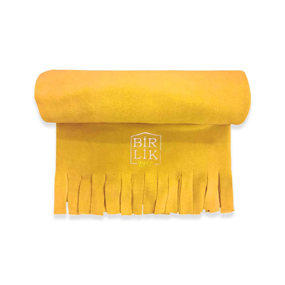 birlik1952 polar şal shawl cafe restaurant pastane restoran otel kafe kurumsal baskılı nakışlı embrodiery art logolu trademark kumaş fabric whosale promotion promosyon yellow sarı