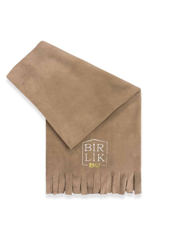 birlik1952 polar şal shawl cafe restaurant pastane restoran otel kafe kurumsal baskılı nakışlı embrodiery art logolu trademark kumaş fabric whosale promotion promosyon vizon bej