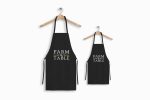 birlik1952 mutfak önlüğü önlük iş kıyafeti alpaka kitchen apron bahçıvan önlüğü gardener aşçı chef clothing personalize company logo embrodiery art whosale duck kumaş fabric panama linen black siyah