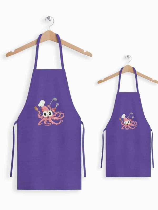 birlik1952 mutfak önlüğü önlük iş kıyafeti alpaka kitchen apron bahçıvan önlüğü gardener aşçı chef clothing personalize company logo embrodiery art whosale duck kumaş fabric panama linen purple violet menekşe