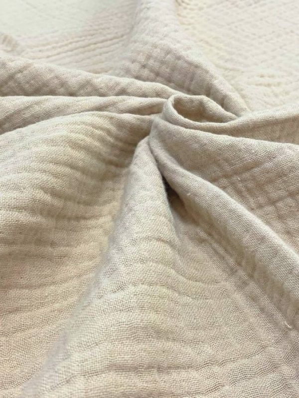 birlik1952 crinkle 4 kat müslin four gauze multi fabric whosale textile vizon bejie bej kumaş crinkle krinkle muslin swaddle