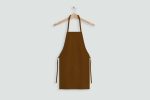 birlik1952 mutfak önlüğü önlük iş kıyafeti alpaka kitchen apron bahçıvan önlüğü gardener aşçı chef clothing personalize company logo embrodiery art whosale duck kumaş fabric panama linen brown