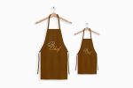 birlik1952 mutfak önlüğü önlük iş kıyafeti alpaka kitchen apron bahçıvan önlüğü gardener aşçı chef clothing personalize company logo embrodiery art whosale duck kumaş fabric panama linen brown