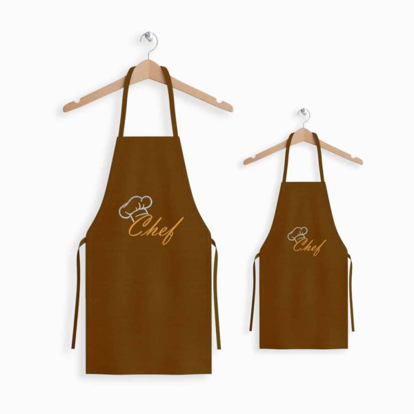 birlik1952 mutfak önlüğü önlük iş kıyafeti alpaka kitchen apron bahçıvan önlüğü gardener aşçı chef clothing personalize company logo embrodiery art whosale duck kumaş fabric panama linen brown