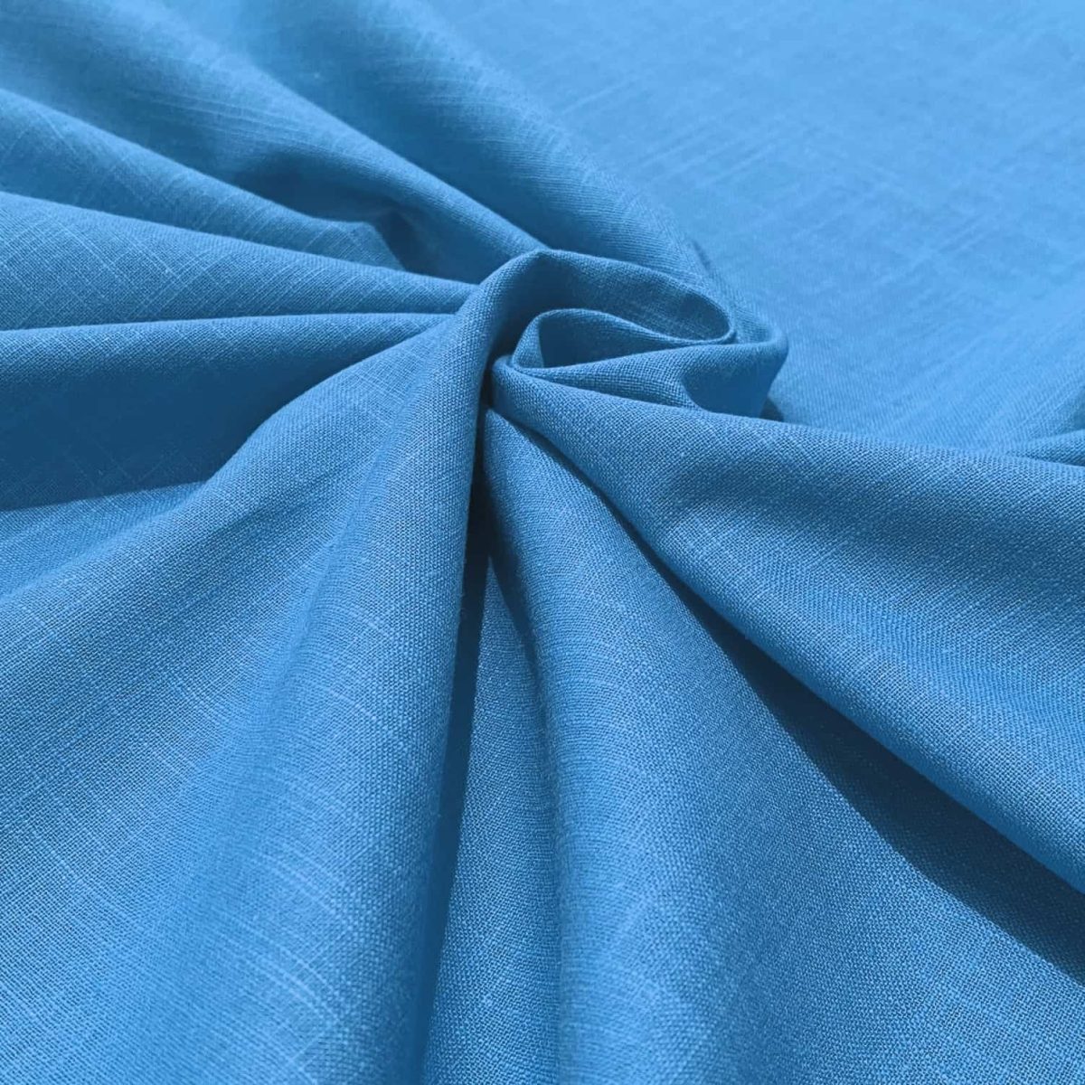 birlik1952 şantuklu pamuk keten flamlı şantuk elbiselik gömleklik kumaş shantung linen cotton shirt whosale denizli fabric mavi blue