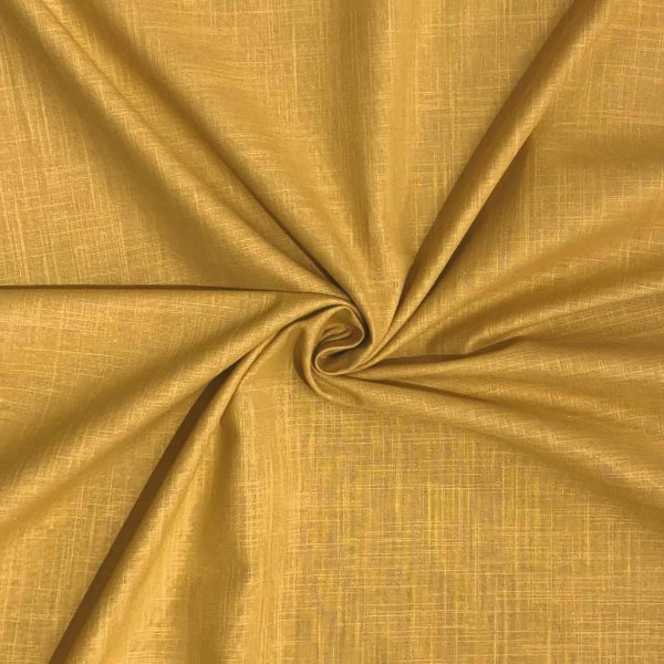 birlik1952 şantuklu pamuk keten flamlı şantuk elbiselik gömleklik kumaş shantung linen cotton shirt whosale denizli fabric hardal sarı yellow