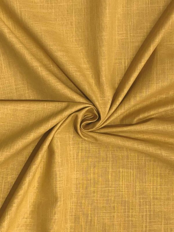 birlik1952 şantuklu pamuk keten flamlı şantuk elbiselik gömleklik kumaş shantung linen cotton shirt whosale denizli fabric hardal sarı yellow