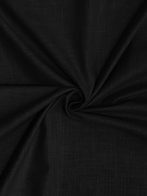 birlik1952 şantuklu pamuk keten flamlı şantuk elbiselik gömleklik kumaş shantung linen cotton shirt whosale denizli fabric siyah black