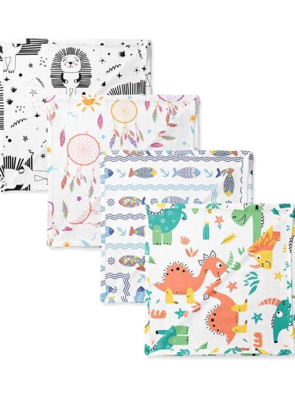 birlik1952 lunanino müslin battaniye set pamuklu muslin bezi fabric baby swaddle blanket set