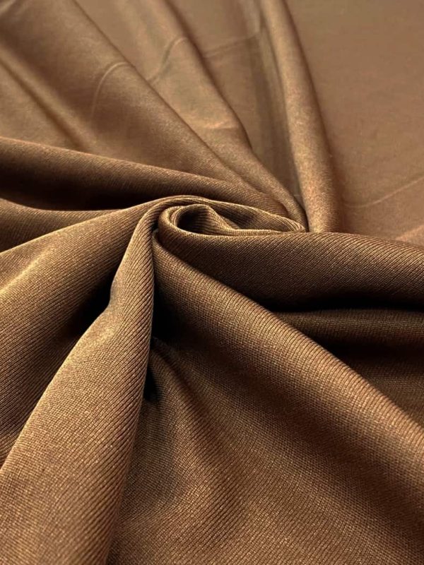 birlik1952 penye astar lining fabric combed kumaş metrelik elbise astarı organizasyon kumaşı fonluk brown kahverengi