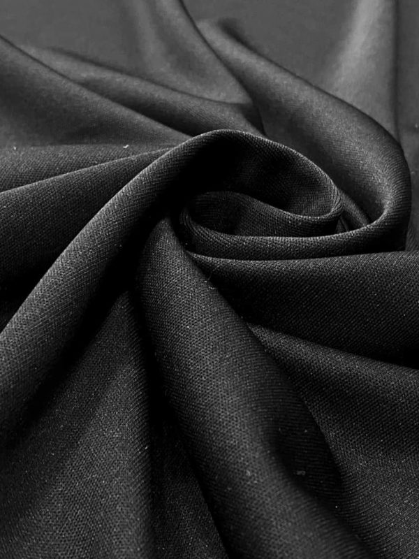 birlik1952 penye astar lining fabric combed kumaş metrelik elbise astarı organizasyon kumaşı fonluk black siyah