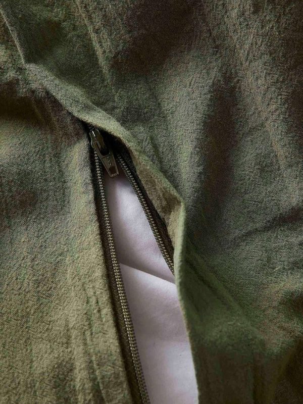 birlik1952 organik yıkanmış keten washed linen fabric nevresim seti otantik buldan babadağ işhanı el emeği handmade traditional bed linen set green yeşil