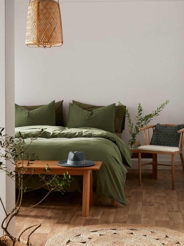 birlik1952 organik yıkanmış keten washed linen fabric nevresim seti otantik buldan babadağ işhanı el emeği handmade traditional bed linen set green yeşil